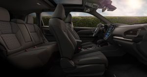 The interior view inside of a 2025 Subaru Forester.