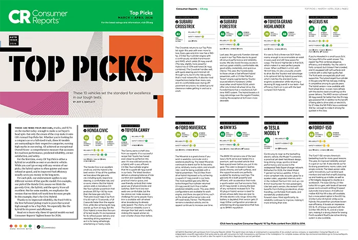 Consumer Reports Top Picks | Tonkin Subaru in The Dalles OR