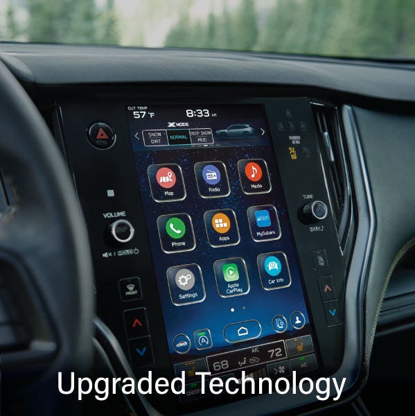 An 8-inch available touchscreen with the words &ldquo;Ugraded Technology&ldquo;. | Tonkin Subaru in The Dalles OR
