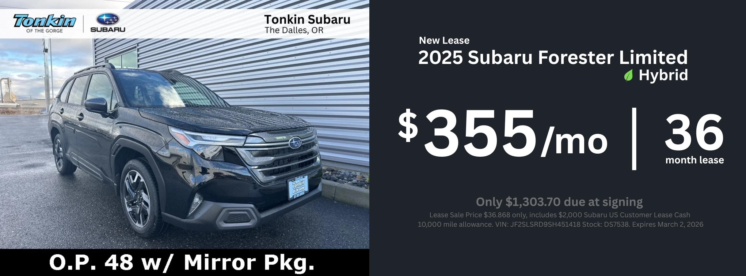Subaru Forester Lease